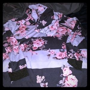 Super cute oversized hooded sweatshirt